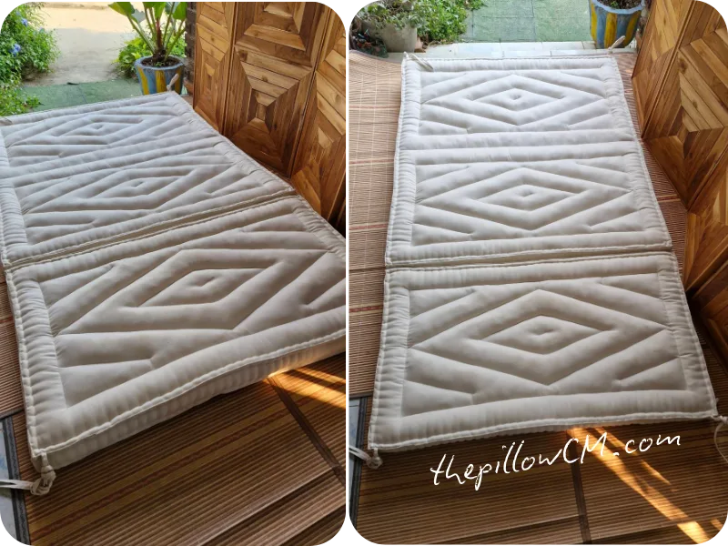 170925 tri fold mattress 4inc 4 31 ที่นอนนุ่น 3 พับ