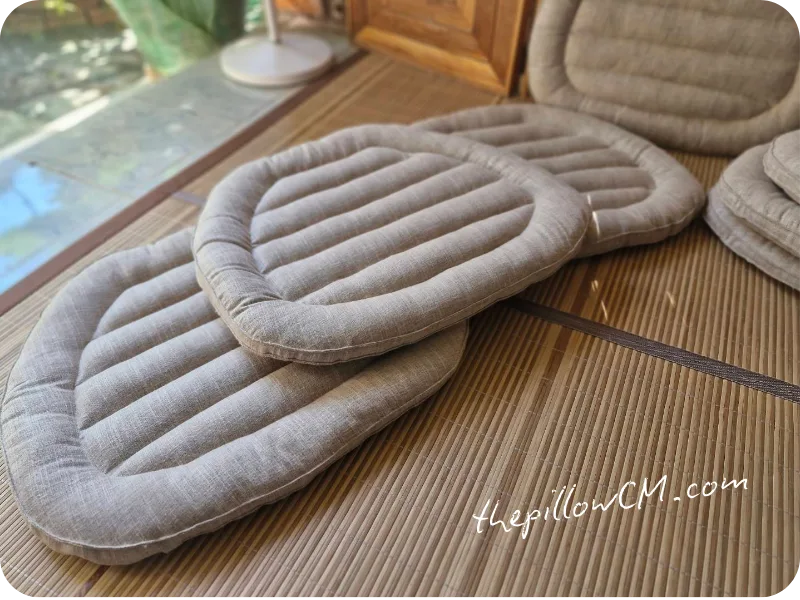 281225 rattan chair cushion 05 46 เบาะนั่งสำหรับเก้าอี้หวายวินเทจ งานฝีมือละเอียด เลือกผ้าได้ตามต้องการ