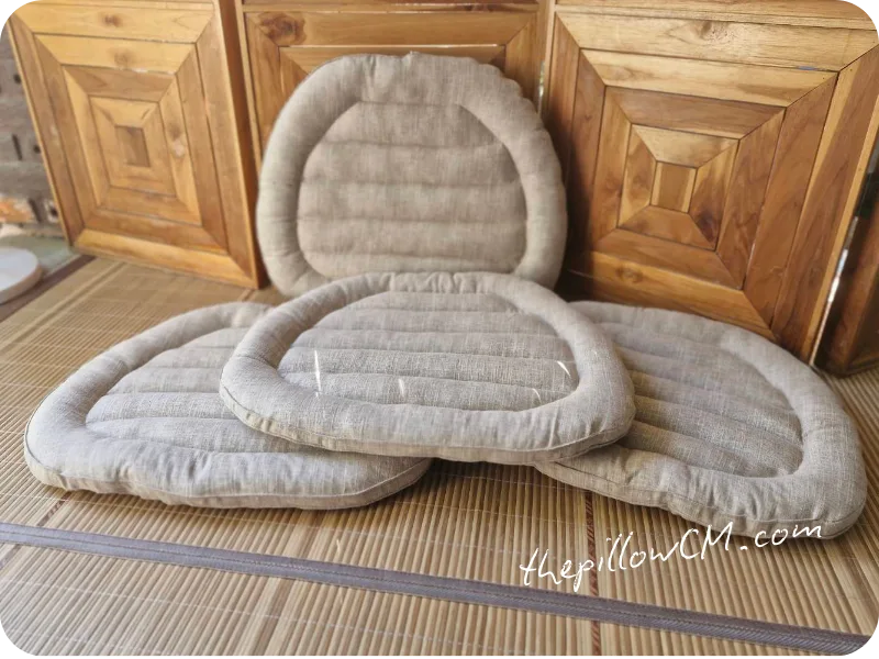 281225 rattan chair cushion 08 50 เบาะรองนั่งเก้าอี้หวายหนานุ่ม ผ้าลินินระบายอากาศ งานสั่งทำพิเศษ