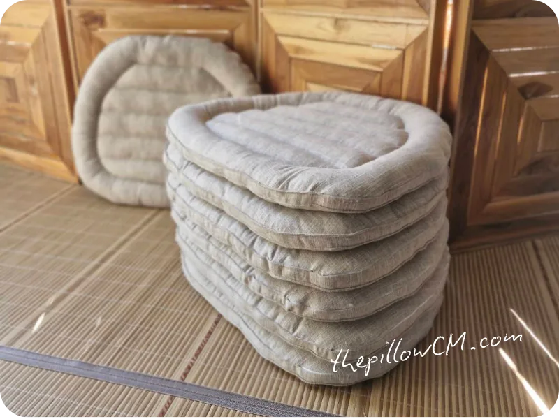 281225 rattan chair cushion 09 48 รีวิวเบาะเก้าอี้หวายสั่งทำ สีครีมธรรมชาติ เข้ากับชุดโต๊ะหวายได้ลงตัว