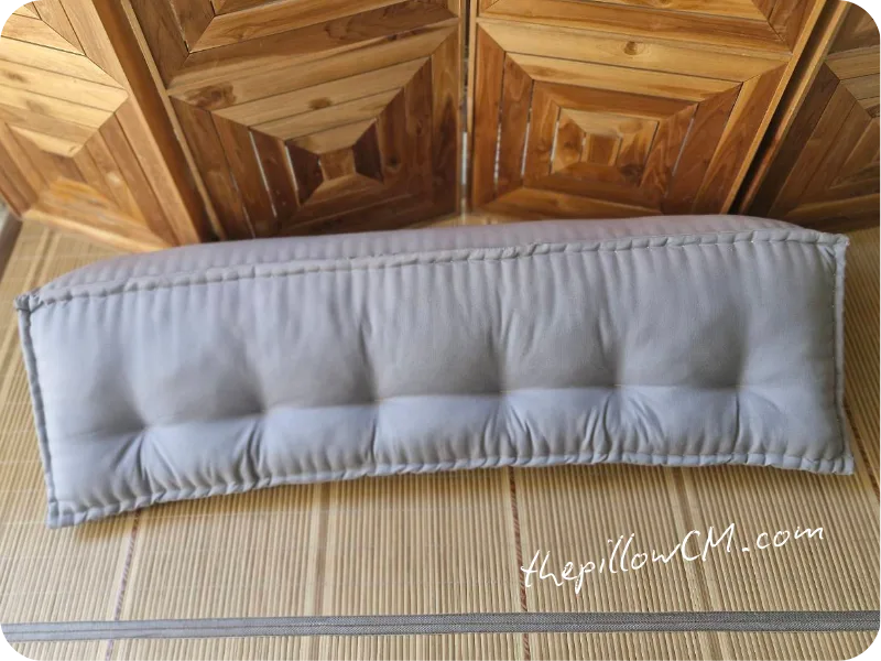 หมอนลิ่มยาว สั่งทำพิเศษ ยาวพอดีกับเตียง เบาะยัดนุ่นแน่นๆ ไม่ยุบง่ายๆ งานฝีมือแท้ๆ ทำชิ้นต่อชิ้น