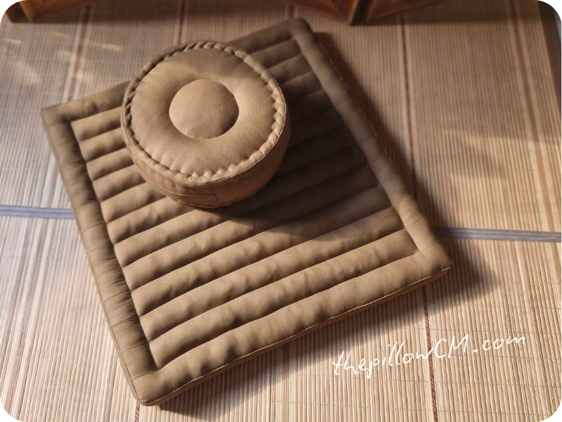 zen meditation cushion เบาะนั่งสมาธิแบบญี่ปุ่น งานคุณภาพ ยัดนุ่นธรรมชาติ วีแกนใช้ได้