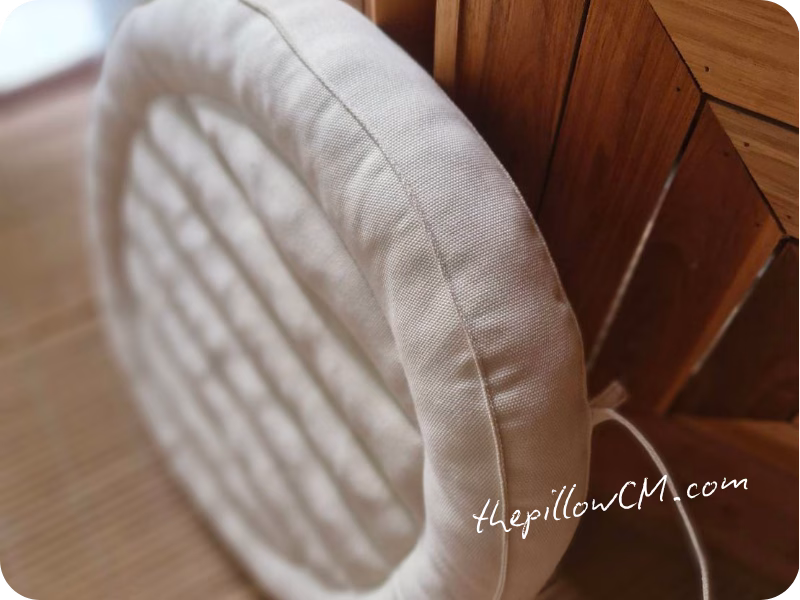 เบาะนั่งกลม สั่งทำตามขนาดของเก้าอี้ งาน custom made หนา 2 นิ้ว เบาะนุ่นแท้ 100%