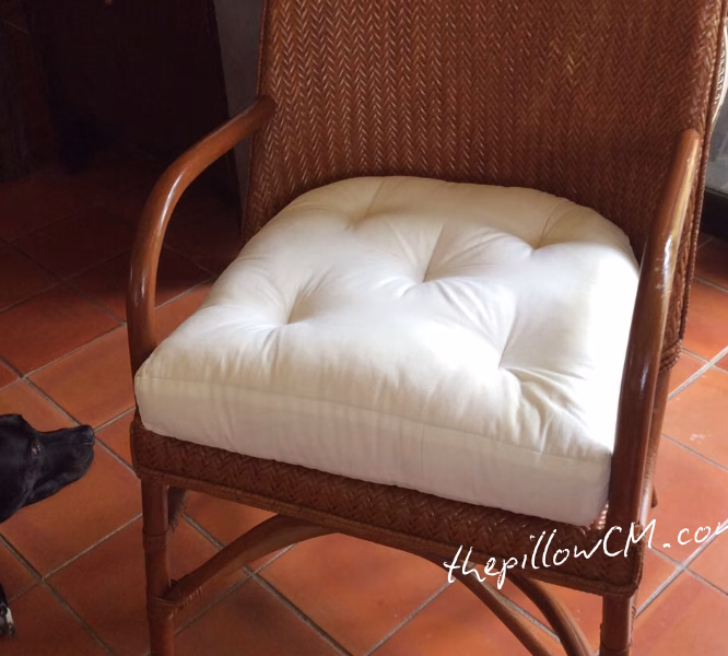 040626 custom rattan chair cushion