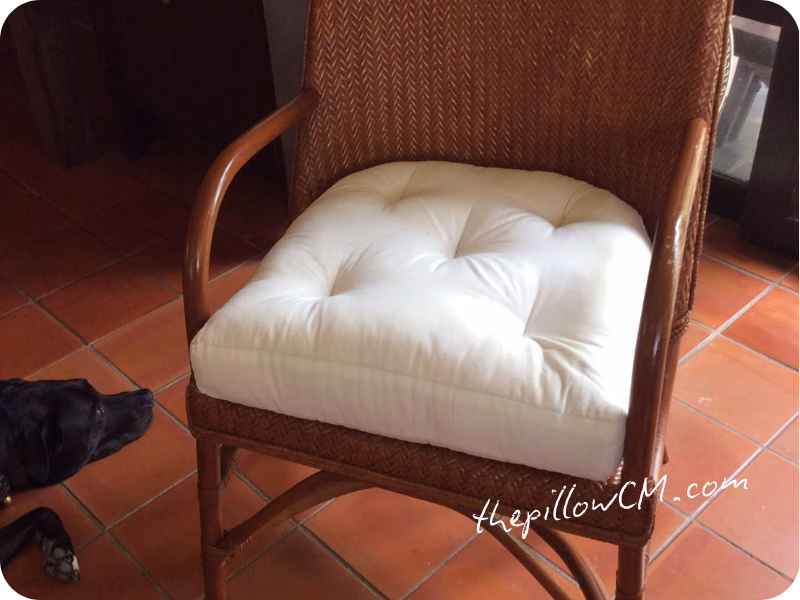 040626 custom rattan chair cushion