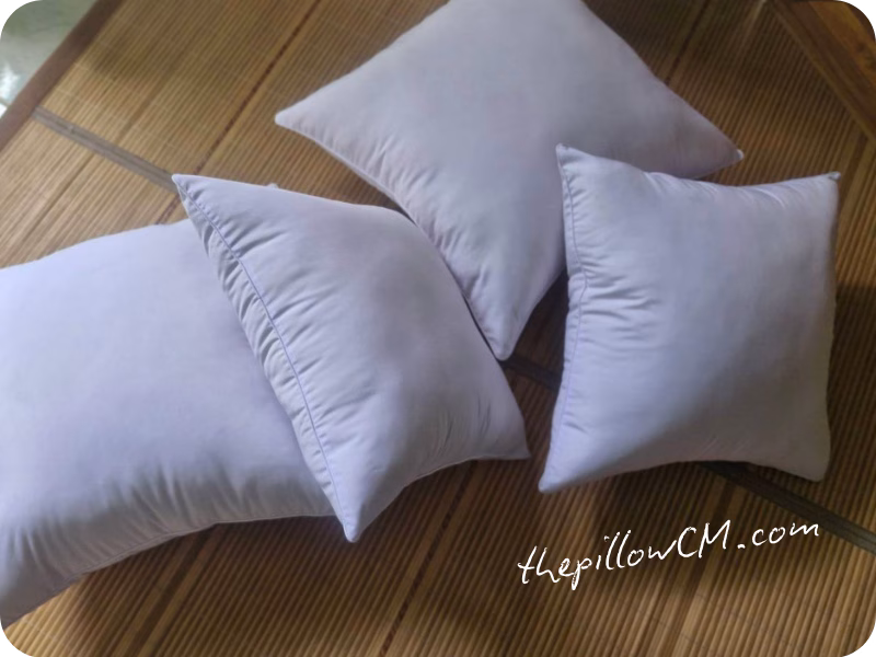 150626 throw pillows 06 18 ไส้หมอนอิงหนานุ่มจากเส้นใยนุ่น ยัดแน่นเพื่อการพิงที่มั่นคง พร้อมซิปสำหรับดูแลระยะยาว