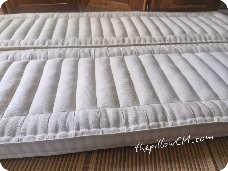 060726 bench pad 04 11 Bench pad สั่งทำขนาด 40 x 200 ซม. หนา 3 นิ้ว เย็บผ้าสีครีม Ivory ยัดนุ่นธรรมชาติแน่น สไตล์มินิมอล