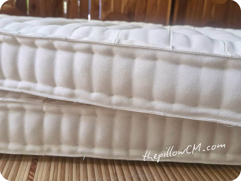 060726 bench pad 07 12 เบาะรองนั่งยาวสั่งทำ ขนาด 40 x 200 ซม. หนา 3 นิ้ว ผ้าเรียบสีครีม Ivory เหมาะกับบ้านสไตล์มินิมอล