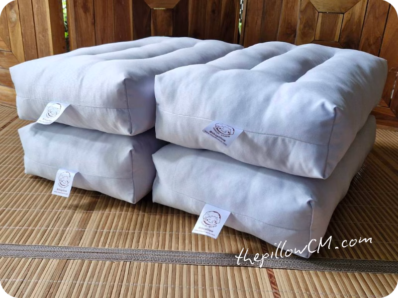 Body Support Pillow ทรงสี่เหลี่ยม ยัดนุ่นธรรมชาติ รองรับหลัง เอว เข่า และแขนได้ตามการใช้งาน