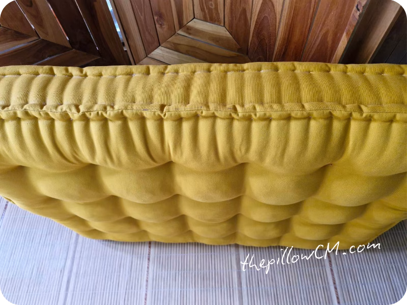 020826 french mattress 03 31 French Mattress Cushion สำหรับมุมนั่งเล่น สีเหลืองมัสตาร์ด ยัดเส้นใยนุ่นธรรมชาติ เหมาะสำหรับนั่งพักและเอนตัว