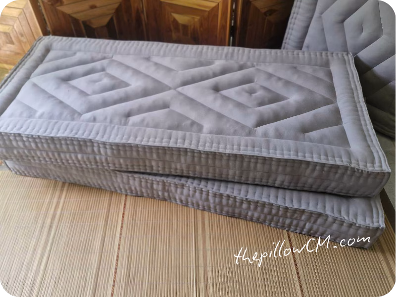 080926 plant fiber mattress w02 2 ที่นอนนุ่นธรรมชาติ 5 ฟุต หนา 6 นิ้ว ผลิตใหม่ตามสั่ง