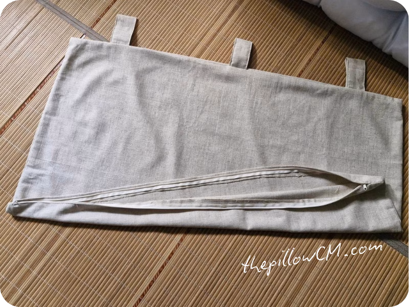 170926 headboard 12 11 Headboard Cushion สำหรับรองแผ่นหลังและไหล่ขณะพักผ่อนบนเตียง พร้อมปลอกลินินถอดซักได้