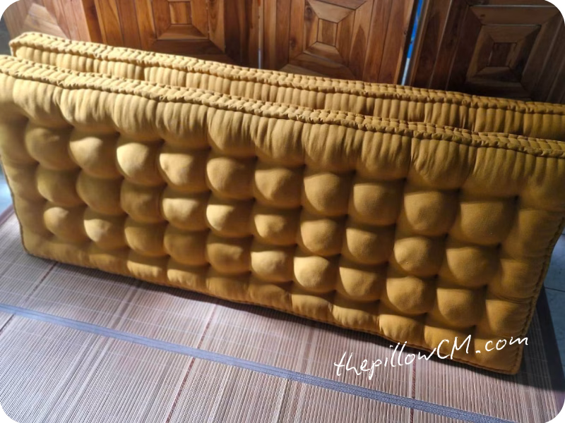 เบาะนั่งยาวสั่งทำพิเศษ ยัดนุ่นทั้งชิ้นและเย็บเก็บแบบ French Mattress
