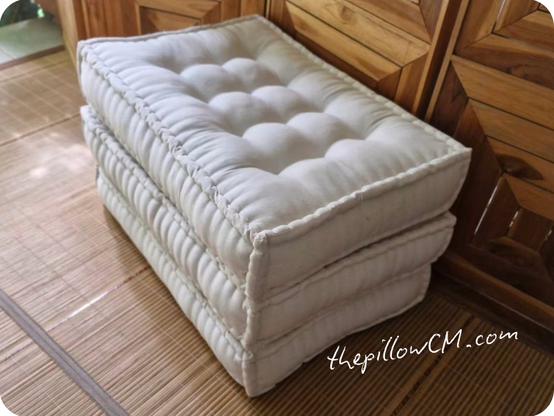 111026 seat cushion 14 161 เบาะนั่งพื้นไส้นุ่นหนา 5 นิ้ว สำหรับนั่งพักผ่อนในบ้าน