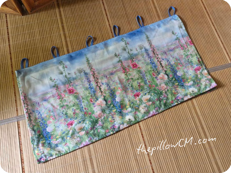 201026 headboard case 01 16 ปลอกเบาะหัวเตียง Headboard Cushion Cover มีสายคล้องราวแขวนผนังและซิปยาวสำหรับถอดซัก