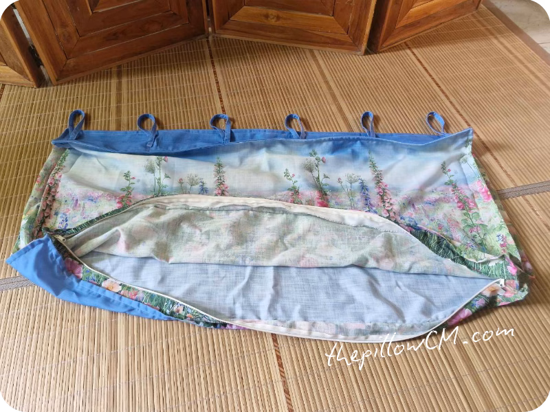 201026 headboard case 03 18 ปลอกเบาะหัวเตียงแบบแขวนผนัง ติดซิปยาวเพื่อถอดปลอกออกซักทำความสะอาด